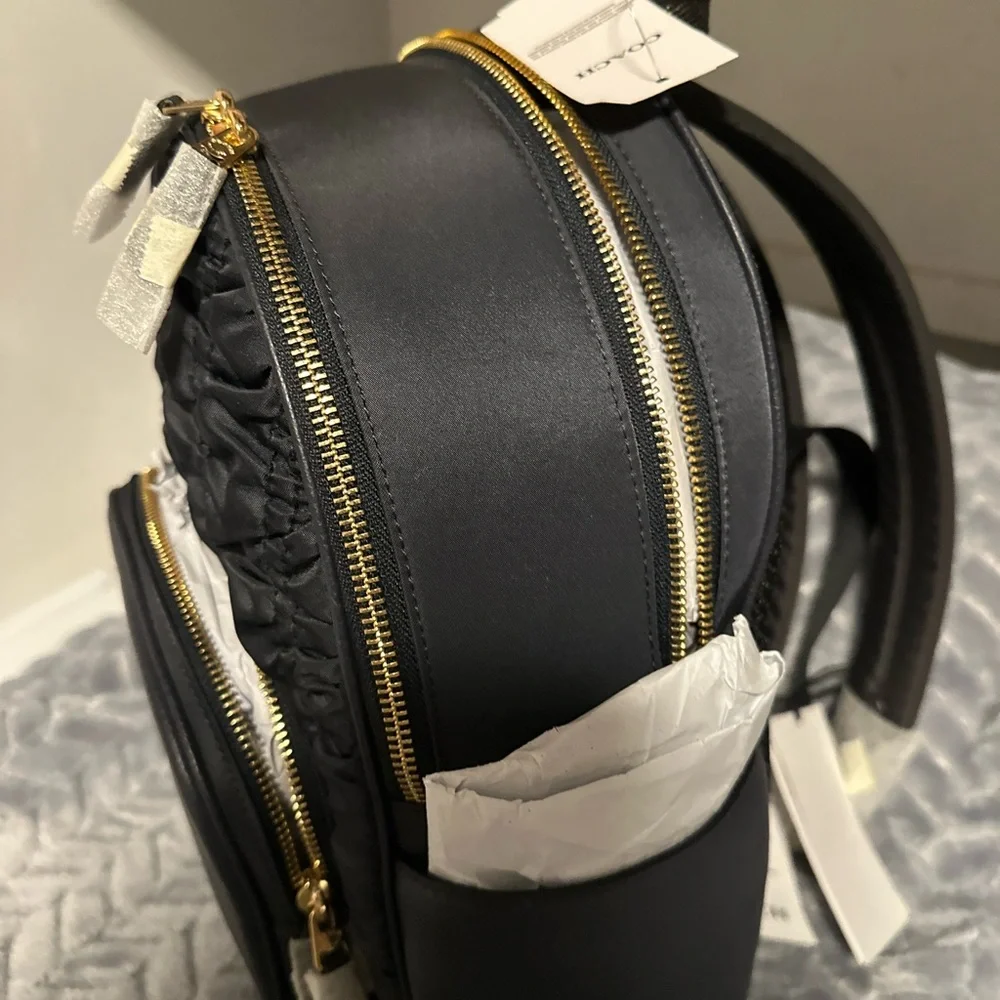 Coach Black Quilted Backpack - Picture 3 of 3
